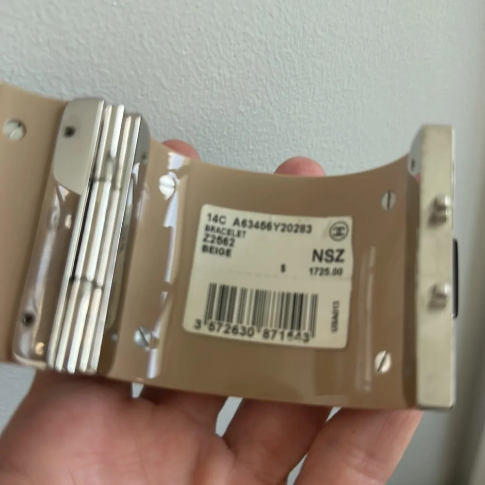 Chanel Boy Brick Cuff Tags and Full Set Karl Lagerfeld - Picture 8 of 11